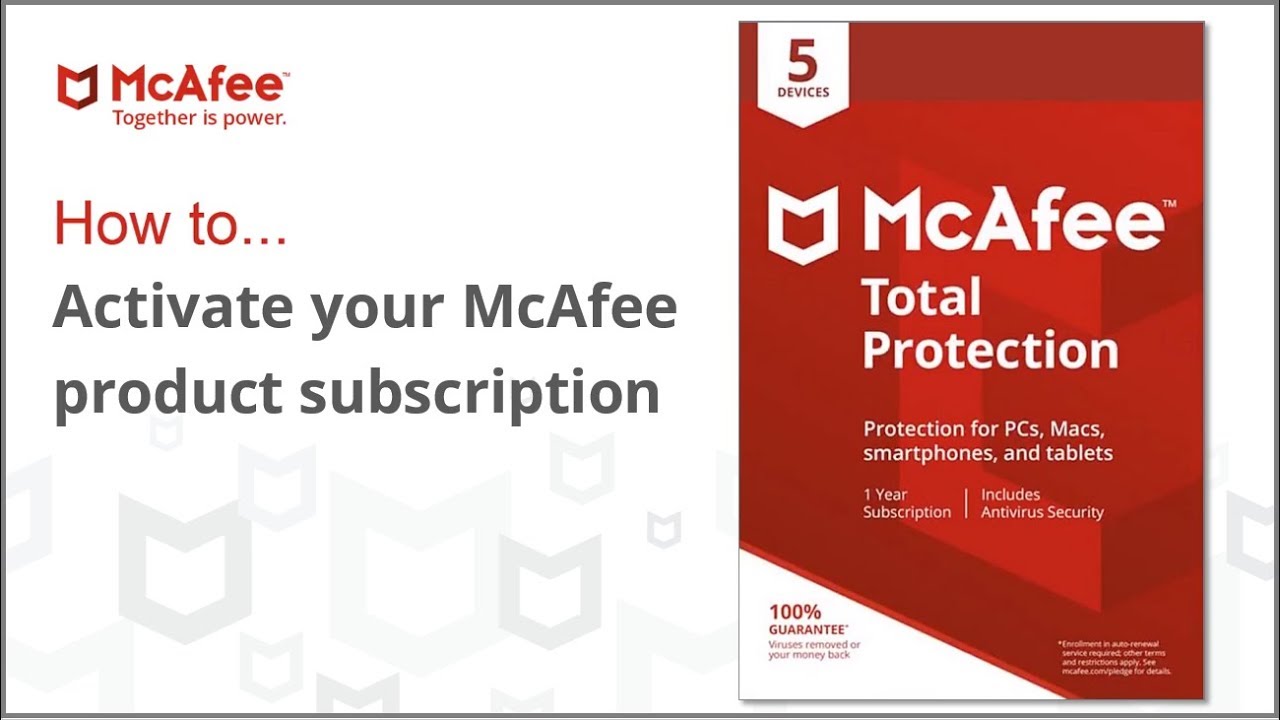 How to Activate McAfee with Product Key