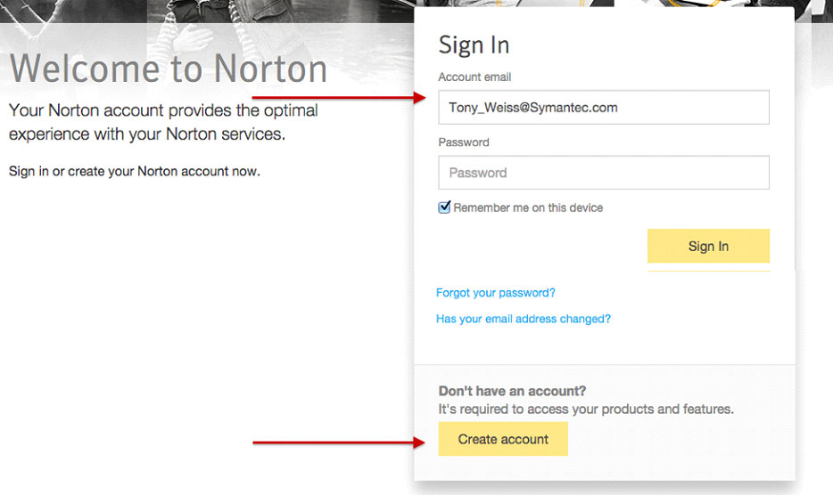 How to sign in to my Norton account?