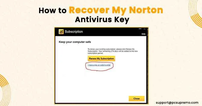 How to Recover My Norton Antivirus Key