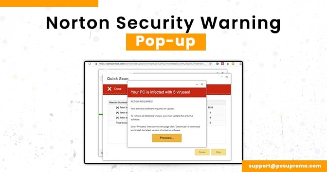 Norton Security Warning Pop-up