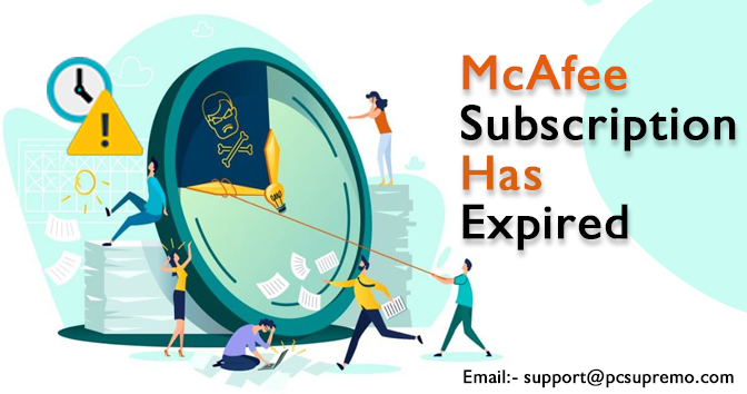 Your McAfee subscription has expired