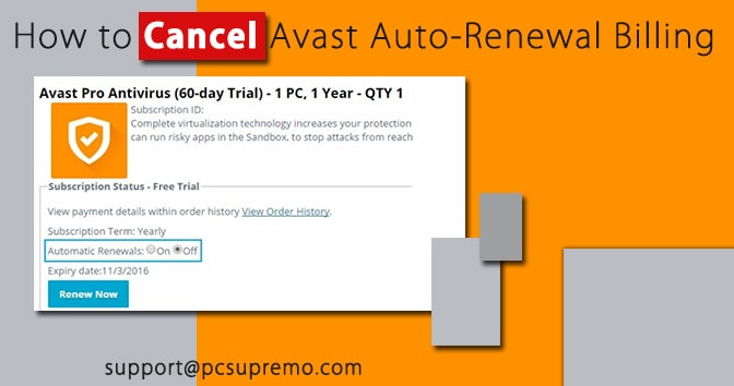 How to Cancel Avast Auto-Renewal Billing