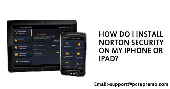 does norton security download onto an iphone