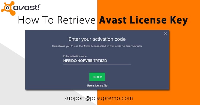 How To Retrieve Avast License Key?