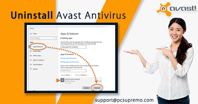 Uninstall avast antivirus using Avast uninstall tool