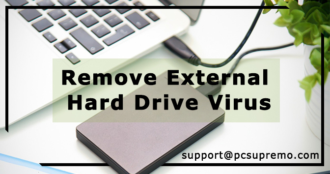How to remove external hard drive virus?