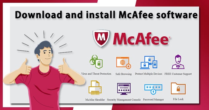 McAfee-user-showing-how-to-download-and-install-McAfee-Software