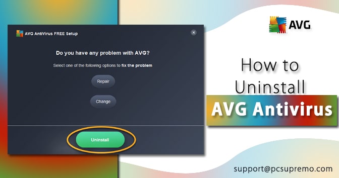 How to uninstall AVG antivirus