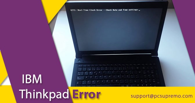 How to fix IBM Thinkpad error?