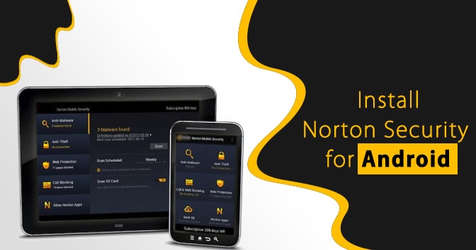 An-image-of-An-Andorid-device-and-andorid-tablet-showing-Installatation-Norton-security-for-android