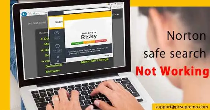 Norton safe search not working
