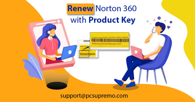 How to renew Norton 360 with product key?