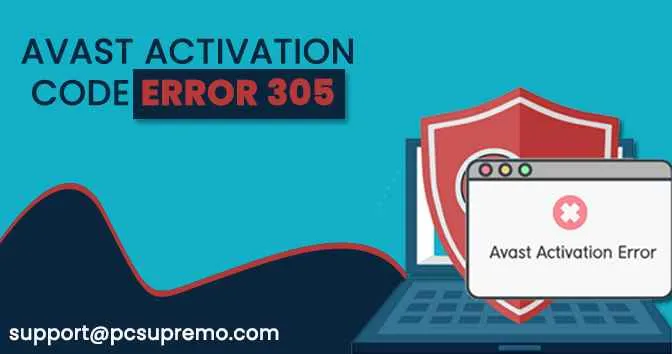 Avast activation code error 305